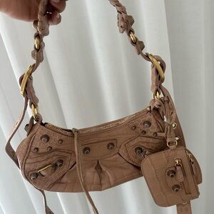 Tan Designer Shoulder Bag
